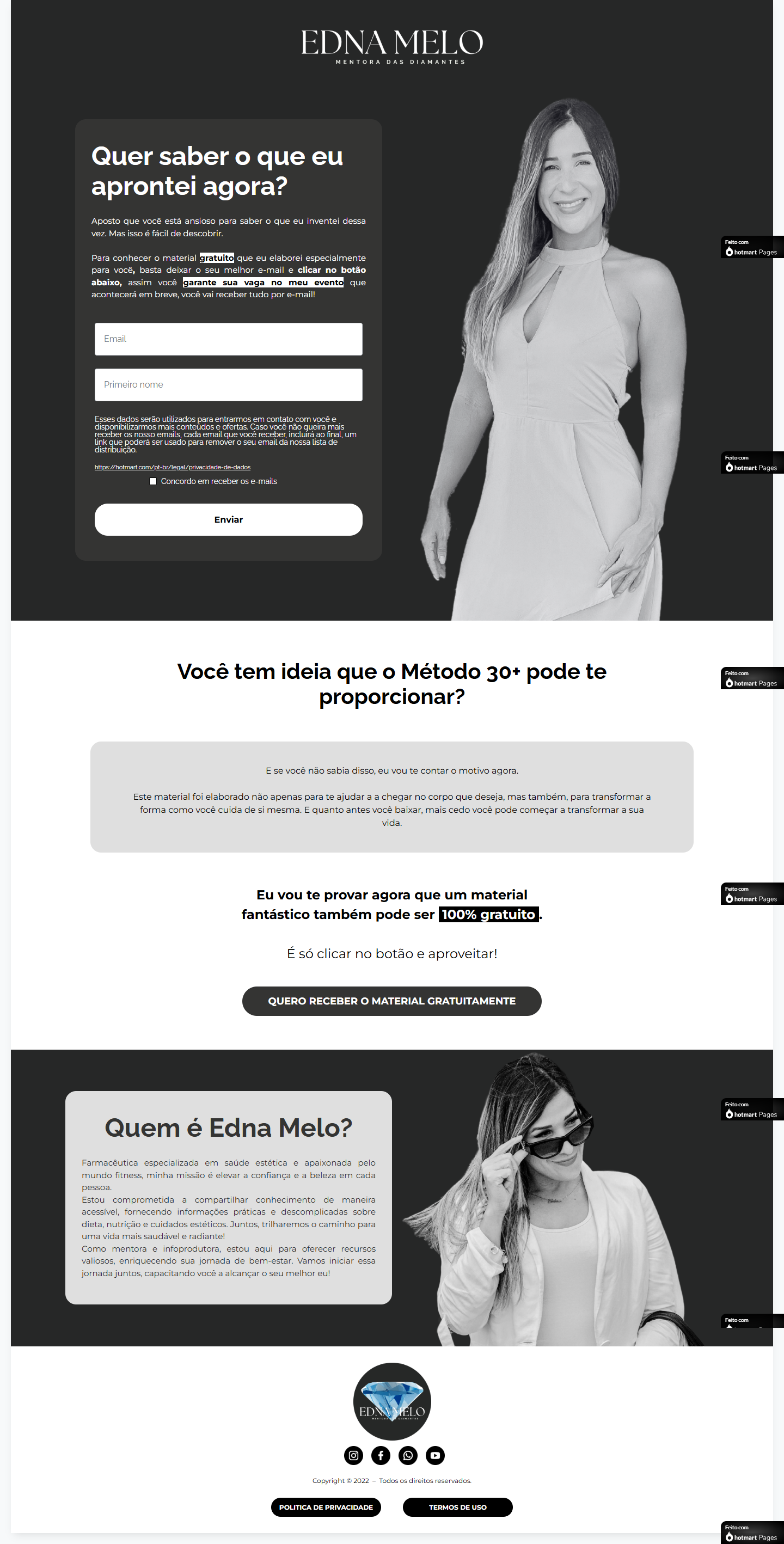 Sites, landing pages, links na bio e sites institucionais com design profissional Brasília DF