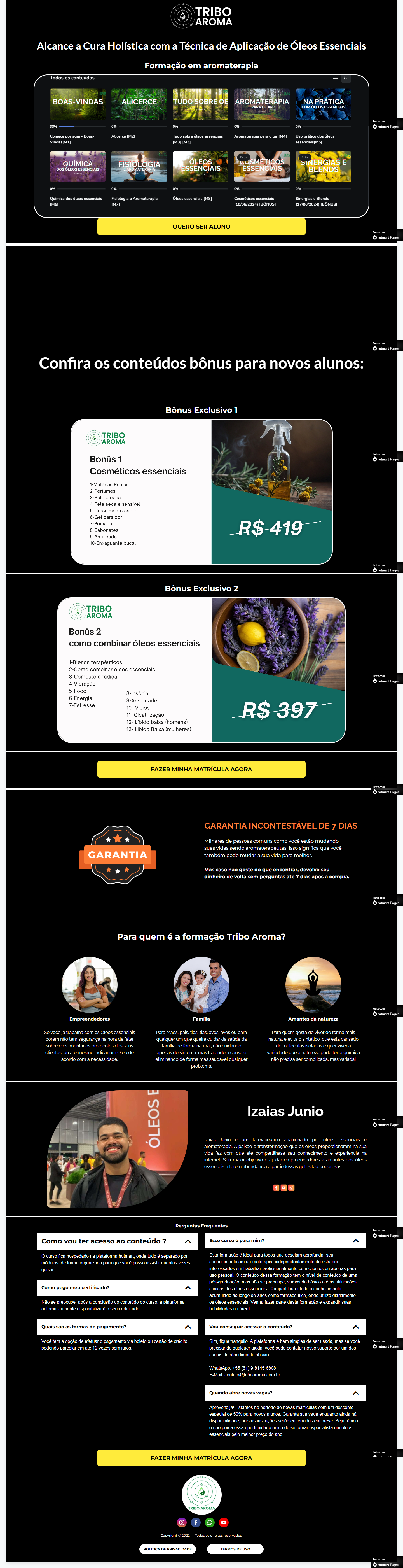 Sites, landing pages, links na bio e sites institucionais com design profissional Brasília DF