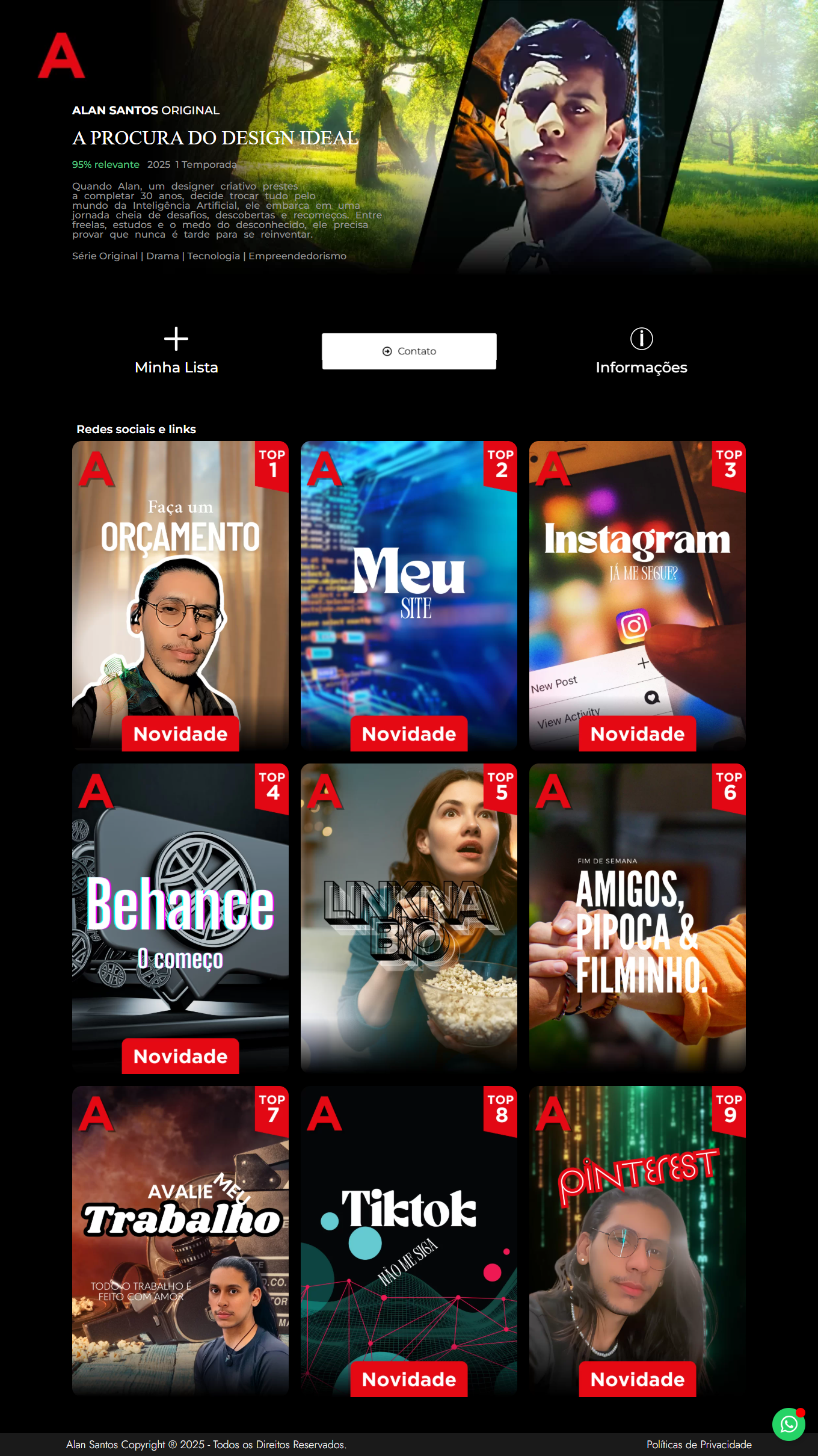 Sites, landing pages, links na bio e sites institucionais com design profissional Brasília DF