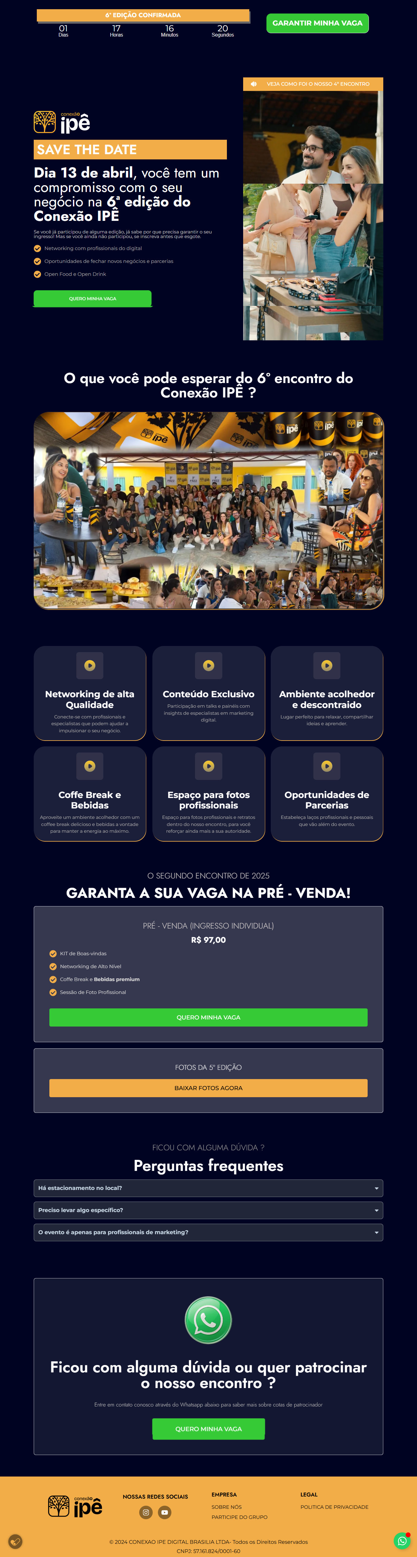 Sites, landing pages, links na bio e sites institucionais com design profissional Brasília DF