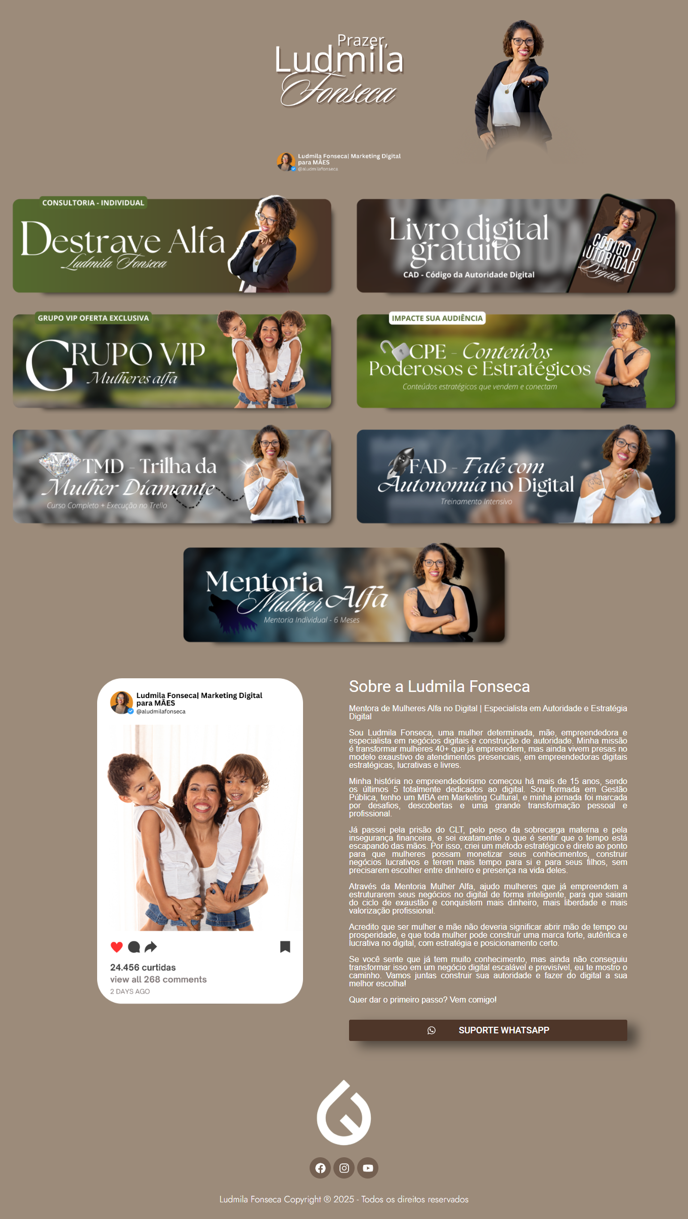 Sites, landing pages, links na bio e sites institucionais com design profissional Brasília DF