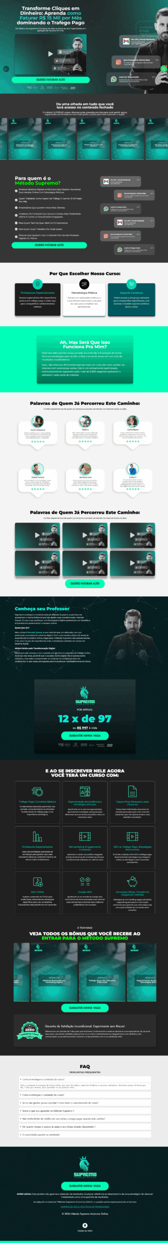 Alan Santos | Sites, landing pages, link na bio e sites institucionais | Brasília DF